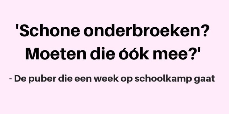 Inpakken & Kampregels